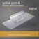 Tundra ironer, plastic, transparent, 110 g, 245 x 95 mm