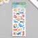 Plastic sticker "Pigamal. Sea residents" 9.5x24.5 cm