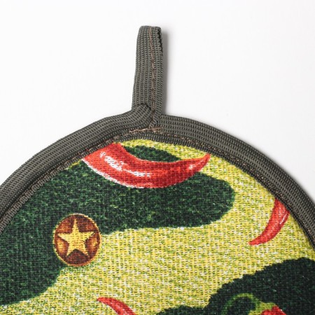 Kitchen kit “General of the kitchen”, an apron 60x70 cm, a tack 20x20 cm, a towel 35x60 cm-8