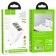 Network charger HOCO C100A, 1 USB, 1 Type-C, 18 W, 3 A, display, PD + Qc, white