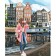 Diamond mosaic with partial filling of Amsterdam without a 30x40 cm frame