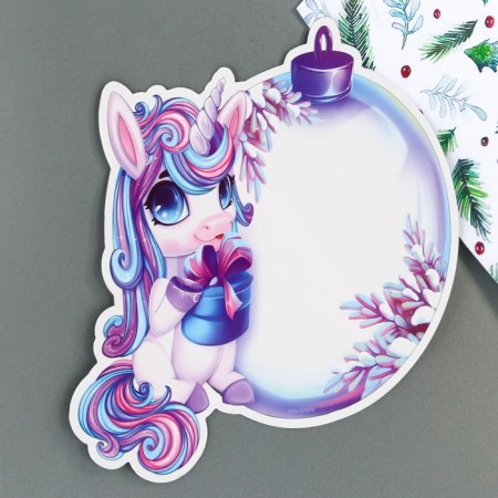 Magnetic board for entries with the Flomaster "Christmas Ball", 14.5 x 14.5 cm-2