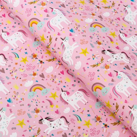 Glossy packaging "unicorns" 2 sheets, 50 × 70 cm-2