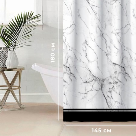 The bathroom curtain "Granite", 145x180 cm-1