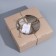 Capcake box, confectionery packaging with a nameplate, 6 cells, Hand Made, 23.5 x 23.5 x 10 cm