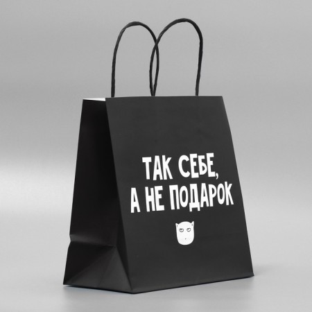 Gift package, packaging, “so -so, not a gift”, 22 x 22 x 11 cm-2