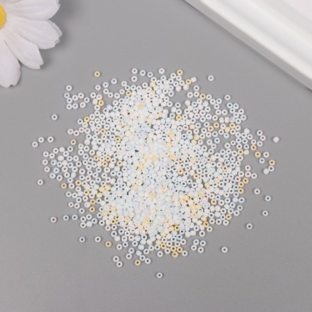 Glass beads 11/0 "Matte. Melange Makarun" 10 g