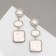 Earrings with pearls "harbor" Consciousness, geometry, color silver