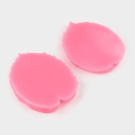 Mold Dolyana "Foliage", silicone, 8.2 × 6.3 cm, pink color-2