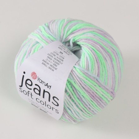 Yarn "Jeans Soft Colors" 55% cotton, 45% acrylic 160m/50g (6201)-1