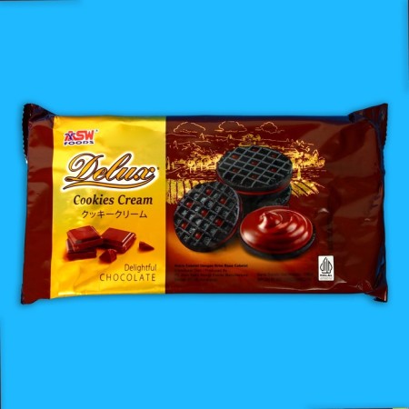 Delux cream-chocolate cookies, 160 g