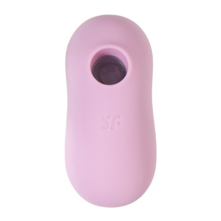 Vacuum-wave contactless stimulator of the Satiffyer Cotton Candy clitoris, silicone, purple color-1