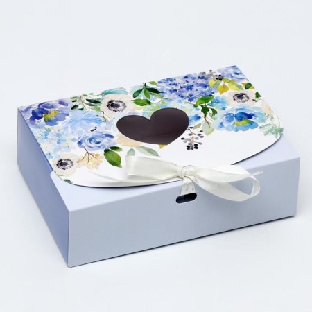 Gift box team with the window "Pour flowers", 16.5 x 11, 5 x 5 cm-1