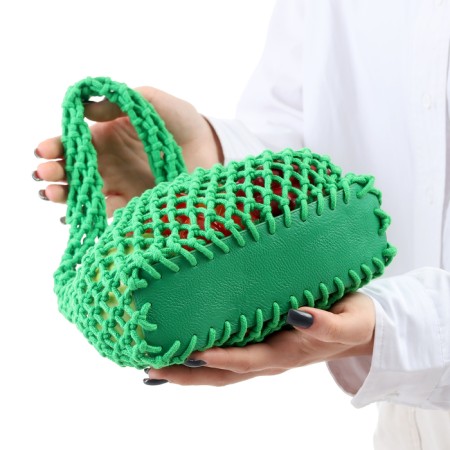 ALOSKA 20 x 30 cm, handle 10 cm, cell 1.5 cm, green-2
