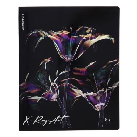 A notebook of 96 sheets in the Erichkrause "X-Ray Art", holographic lamination, an offset block 100%, mix-7