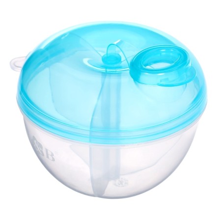 A container for a mixture with a dispenser, blue-1