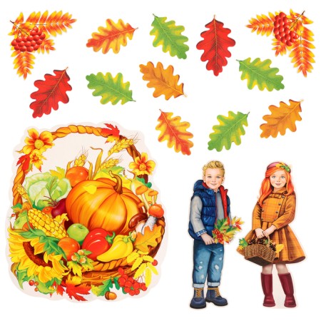 Set for design "Autumn Gold" 15 parts, 50 x 35 cm