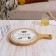 Board Ceramic Serving Round "Estet. Cheese ", 27.5 × 19 × 1.5 cm, white color