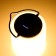 Fulls nightlight LED 4W USB AKB IP65 white-black 7.8x7.8x9.5 cm Risalux