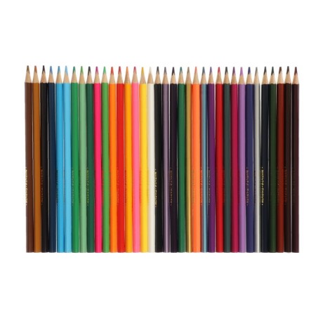 Pencils of 36 flowers "Raccoon in space", trihedral-1