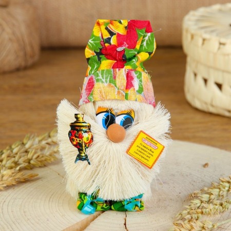 The amulet "Brownie with a samovar", 12 cm, mix-7