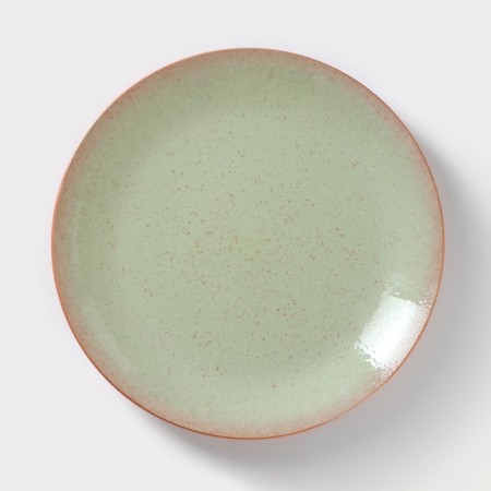 Plate Colorlife, D = 24 cm, h = 2.5 cm, green color