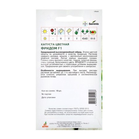 Cabbage Cabbage seeds "Frid" F1 10pcs* Economy-1