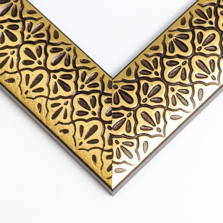 Photo frame plastic 20x25 cm "Golden petals of chamomile" black 29.5x24.5 cm-2