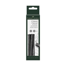 Coal Natural Set Faber-Castel Pitt® Monochrome Charcoal, 3 pieces, 9-15 mm