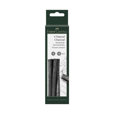 Coal Natural Set Faber-Castel Pitt® Monochrome Charcoal, 3 pieces, 9-15 mm