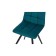 Dining stool Polini Home Berlin SM, color dark turquoise-black