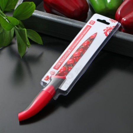 Kitchen knife with an anti -wagoning coating of the valve "Cherry", blade 12 cm-3