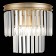 Sconces st. SL1624.201.02. Ercolano. 2x40 watts, E14, 29x32 cm, Shampan