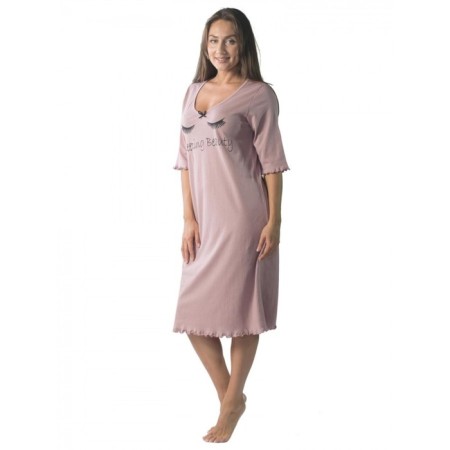 Night shirt Sleeping Beauty, size 46, pink color-1