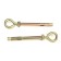 Anchor bolt of scrap, with a ring, galvanized, 10x100 mm, 40 pcs