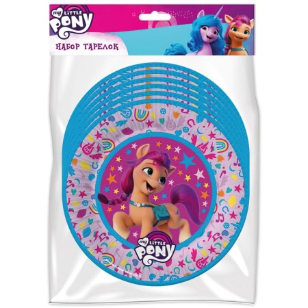 Paper plate My Little Pony, set 6 pieces, 18 cm-1