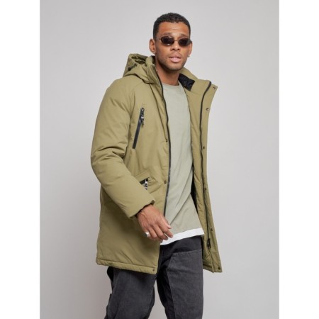 Extensive male winter park, size 56, green color-6