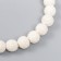 Beads for aromatherapy with the hole "Round. White" d = 1.2 cm set 33 pcs +-3