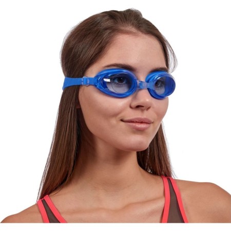 Bradex swimming glasses, a series of "regular", blue, lens-blue color-9