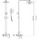 Shower system FMARK FS8645H, tropical shower, shower set, mixer, black