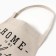 Apron Ethel "Home", beige color, 60x75 cm, 50%HL, 50%flax
