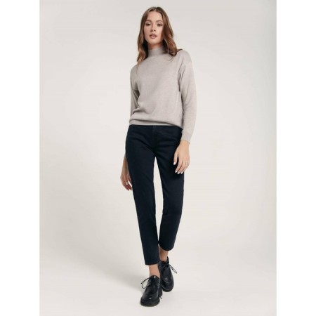 Women's jeans with a high landing CONTE Elegant Mom Fit, size S, color Washed Black