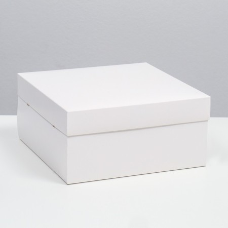 The box is folding, cover is, white, 25 x 25 x 12 cm
