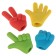A set of figured erasers "Gestures", 4 pieces, in a package on zip-molniya, mix (barcode on a piece)