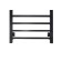 Electric towel "Sanprise" Quadro P8, 500x800 mm, universal, black