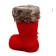 Confepture "Boot", with a wooden element, the color of the red