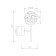 Wall lamp (sconces) Ligero 1x40W E27