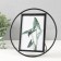 Photo frame Metal in 1 photo 10x15 cm "Loft. Circle" black 19.5x19.5x2 cm