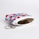 Women's wallet with lightning, white/gray/red color