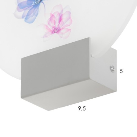 Sconces "Flowers and butterflies" LED 6W 4000k white 24x6x24 cm-5